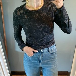 KAVIO Boutique Acid Washed Long Sleeve Shirt